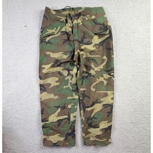 USGI Gore-Tex ECWCS Woodland Camo Trousers Pants Mens Medium Regular Made In USA